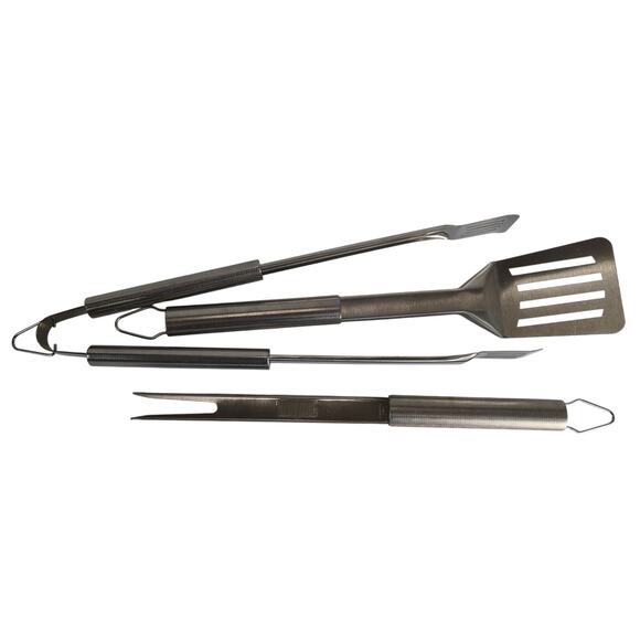 Weber Stainless Steel BBQ Grilling Tools Spatula Tongs Fork Never Used Utensils - Picture 2 of 10